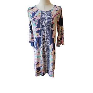 Lilly Pulitzer Boho Soft Bell Sleeve Ophelia Swing Dress Women Size S Multicolor